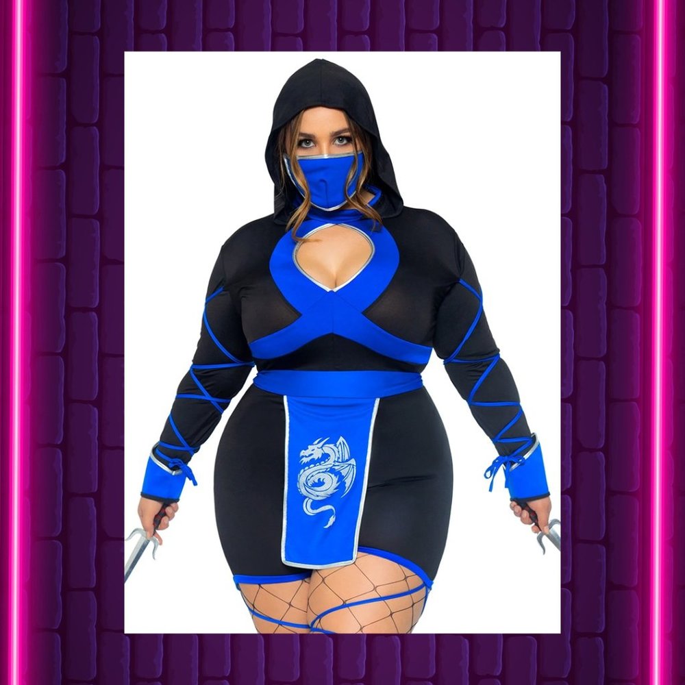 BLUE DRAGON NINJA Costume | 1X 2X 3X 4X